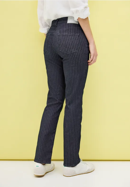 Damen Straight Leg Jeans mit hohem Bund