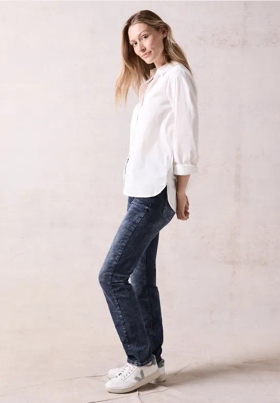 Damen Straight Leg Jeans mit hohem Bund