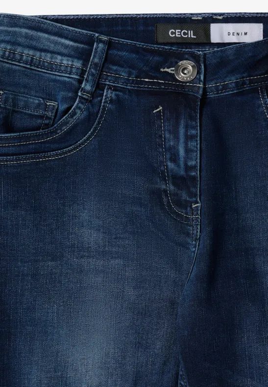 Damen Straight Leg Jeans mit hohem Bund