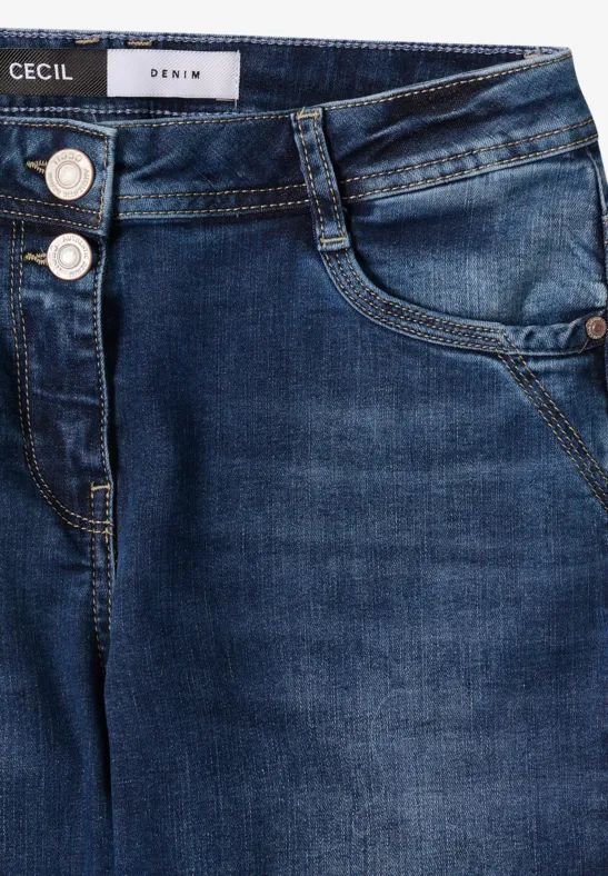 Damen Straight Leg Jeans mit hohem Bund