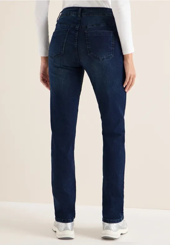 Damen Straight Leg Jeans mit hohem Bund