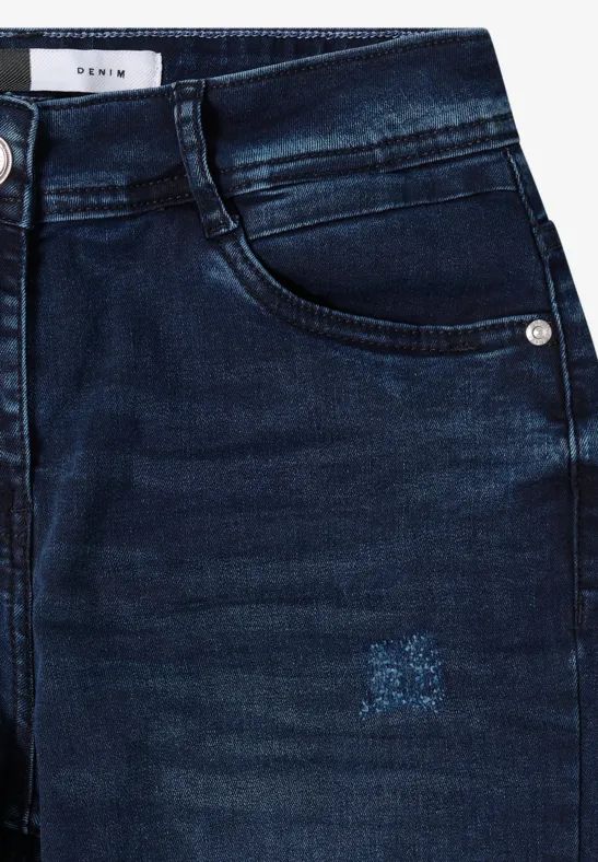 Damen Straight Leg Jeans mit hohem Bund