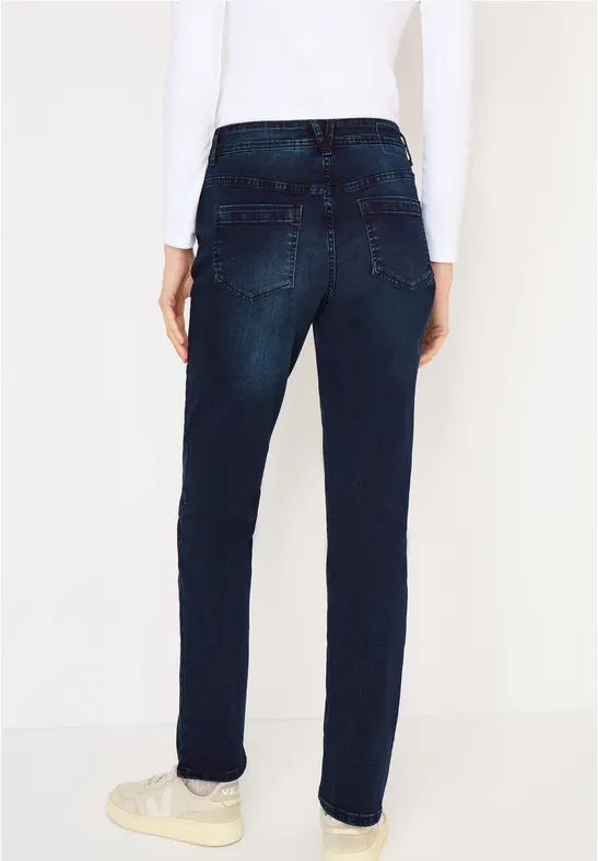 Damen Straight Leg Jeans mit hohem Bund