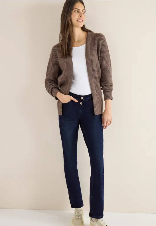 Damen Straight Leg Jeans mit hohem Bund