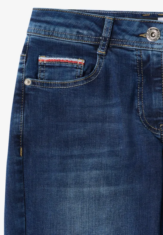 Damen Straight Leg Jeans mit hohem Bund