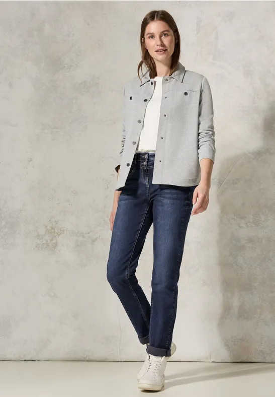 Damen Straight Leg Jeans mit hohem Bund