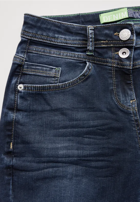 Damen Straight Leg Jeans mit hohem Bund