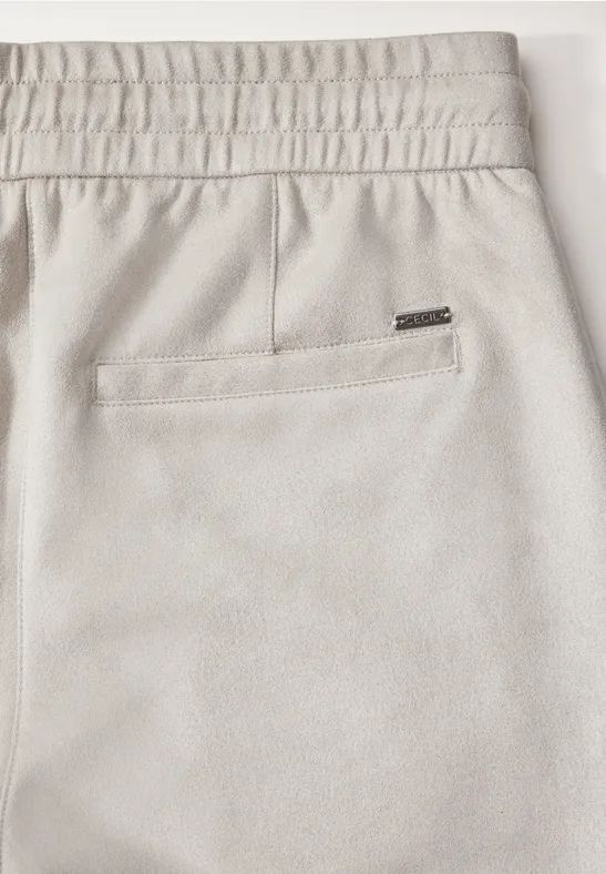 Damen Velours-Hose mit weitem Bein