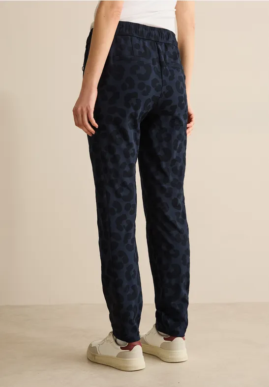 Damen Freizeithose mit Leopardenmuster