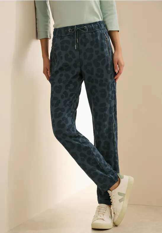 Damen Loungehose mit Leopardenmuster