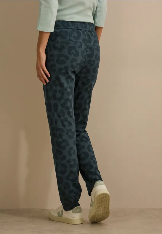 Damen Loungehose mit Leopardenmuster