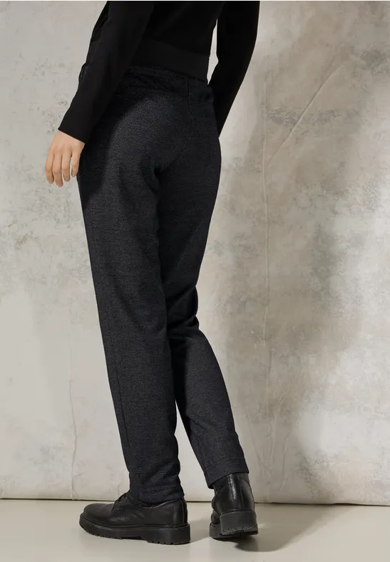 Gemusterte Damen-Hose im Casual Fit