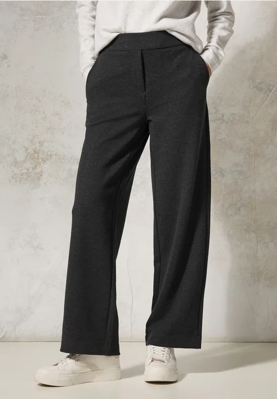 Damen Glitzerhose mit weitem Bein
