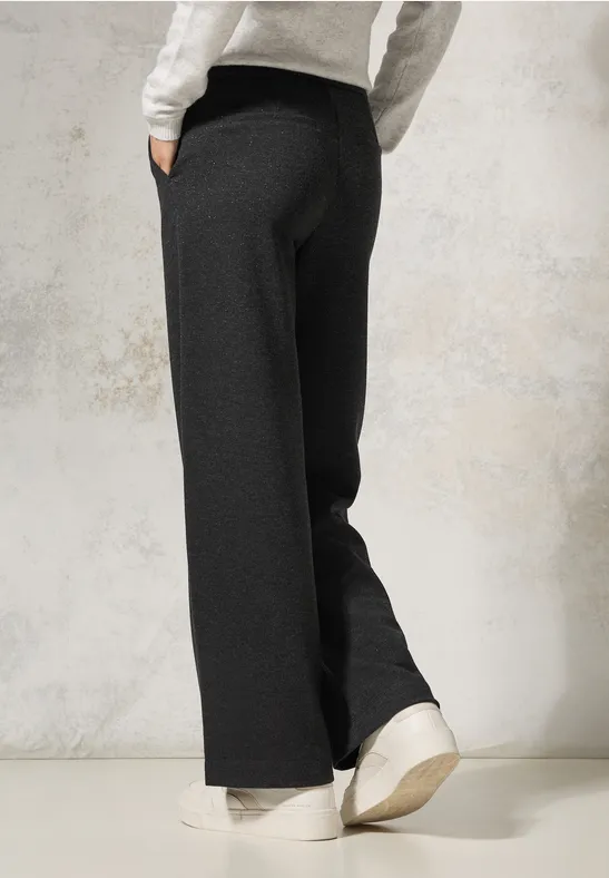 Damen Glitzerhose mit weitem Bein