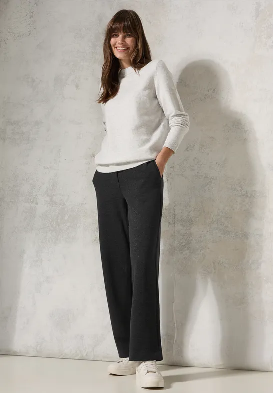 Damen Glitzerhose mit weitem Bein
