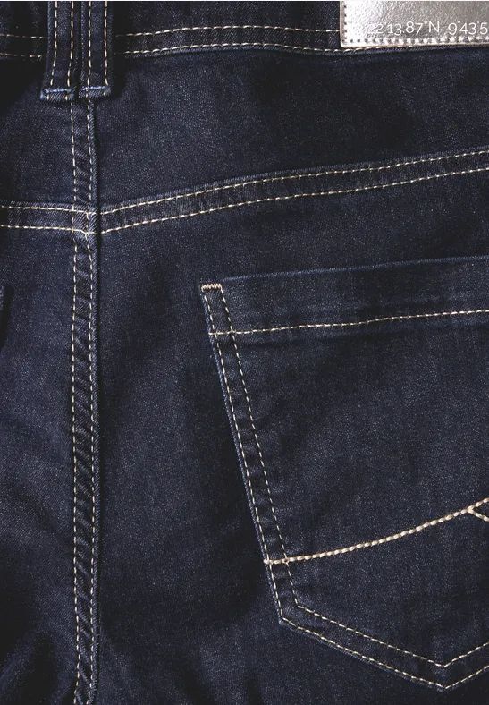 Cropped Jeans mit weitem Bein