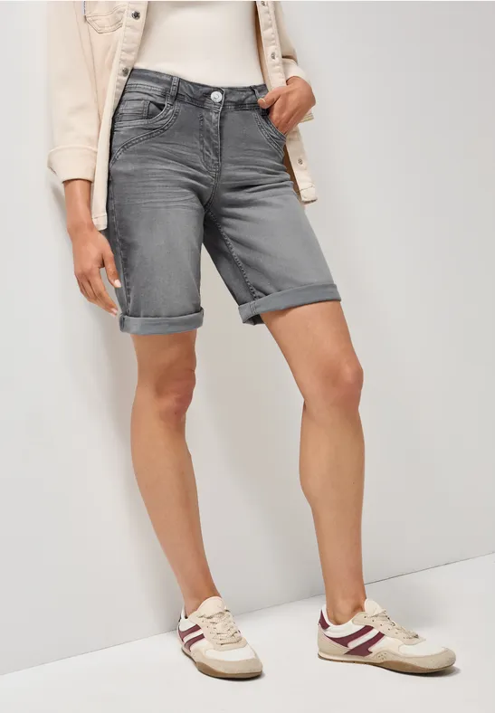 Lässige Denim Bermuda Shorts