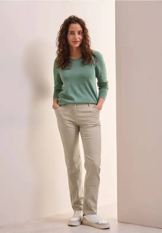 Damen Straight-Leg Stretch Hose