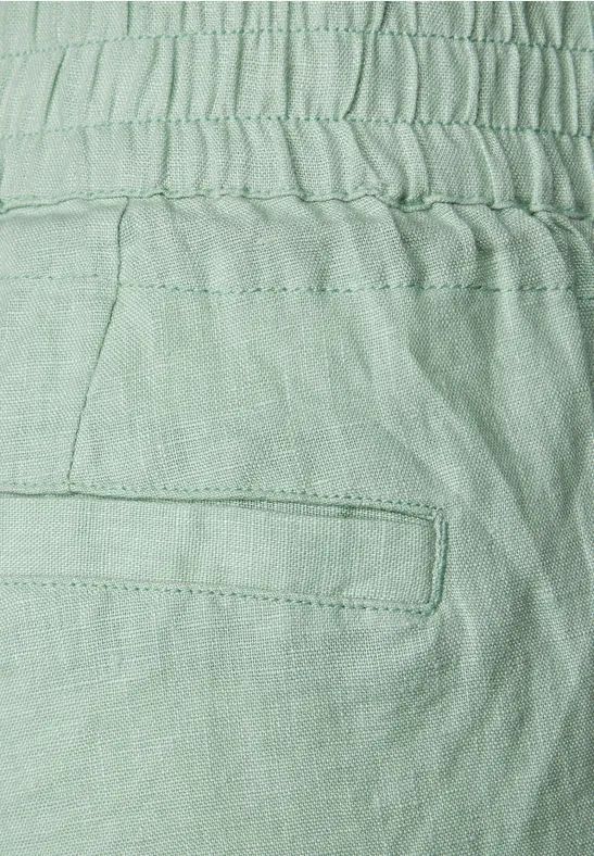 Lässige Leinenhose mit Kordelzug
