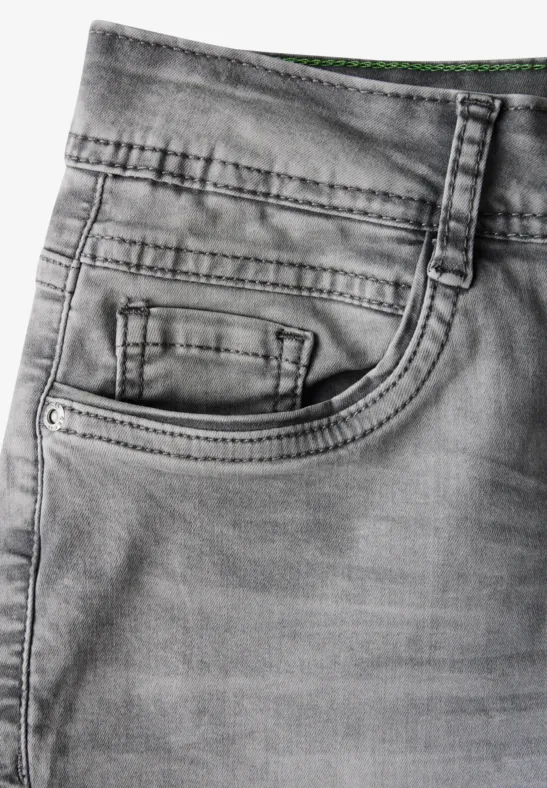 Cropped Wide-Leg Jeans aus Denim