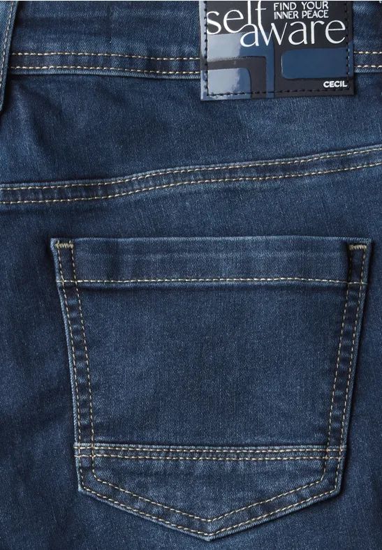 Denim Bermuda Shorts High Waist