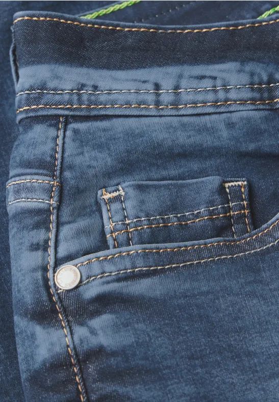Damen 3/4 Jeans mit weitem Bein
