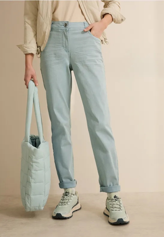 Lässige Washed Damen Jeans