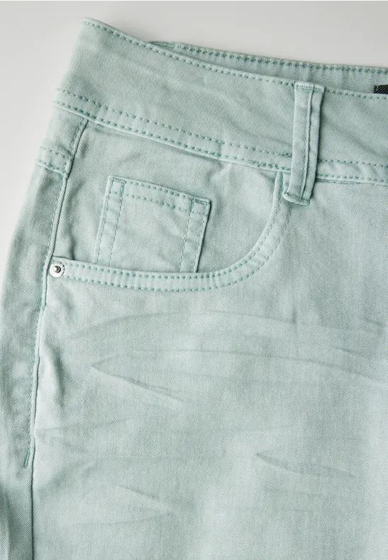 Lässige Washed Damen Jeans
