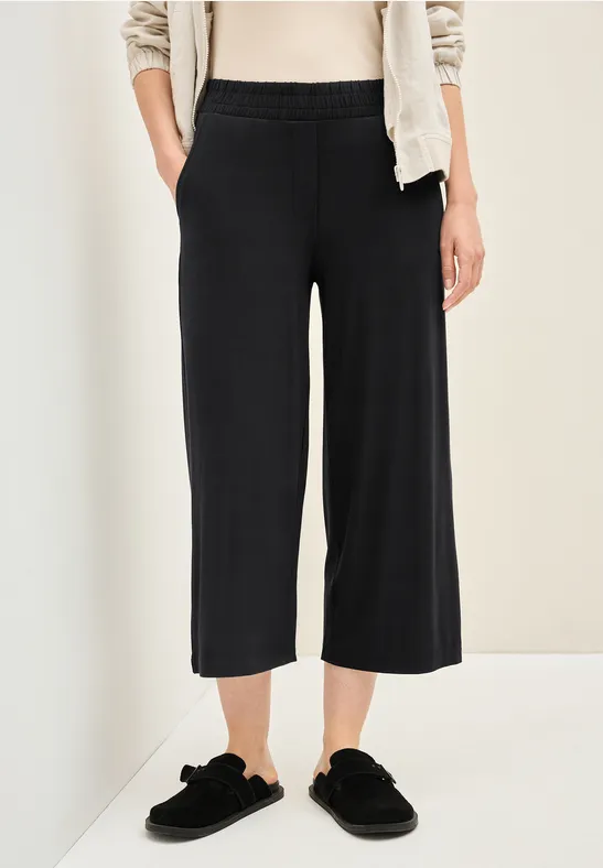 Damen Wide Leg Jerseyhose
