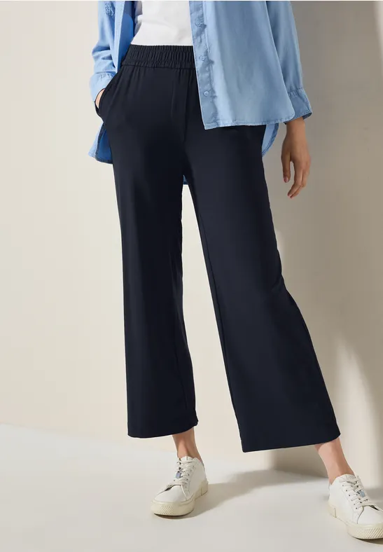 Komfortable High-Waist Wide Leg Hose