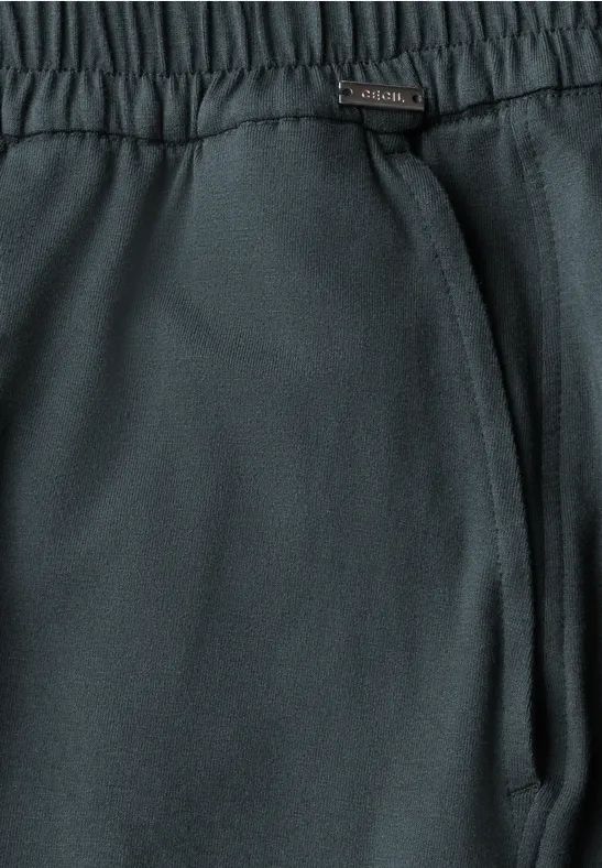 Weite Jerseyhose in Cropped-Länge