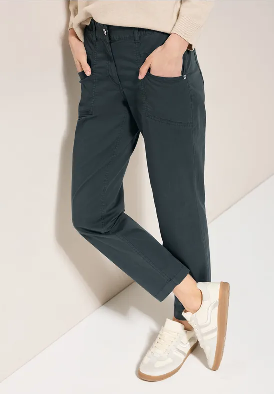 Damen lässig geschnittene Cropped Hose