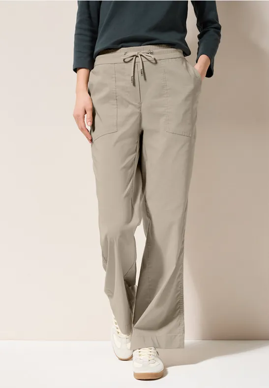 Damen Wide Leg Freizeithose