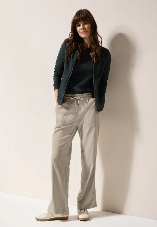 Damen Wide Leg Freizeithose