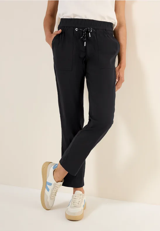 Damen Casual Fit Mid-Waist Hose