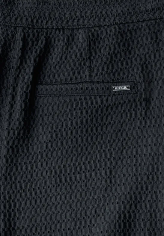 Weite Loungehose mit Struktur