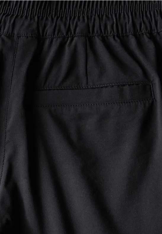 Lässige Cropped Hose mit Kordelzug