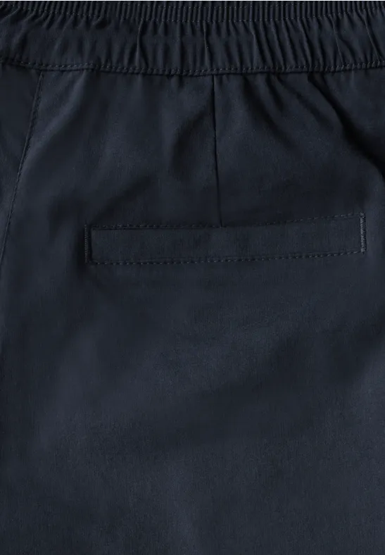 Lässige Cropped Hose mit Kordelzug