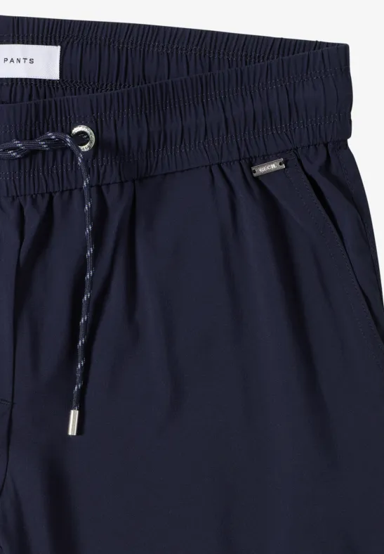 Lässige Cropped Hose mit Kordelzug