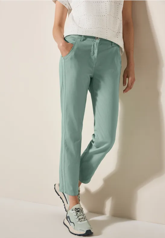Damen Straight Leg Cropped Hose