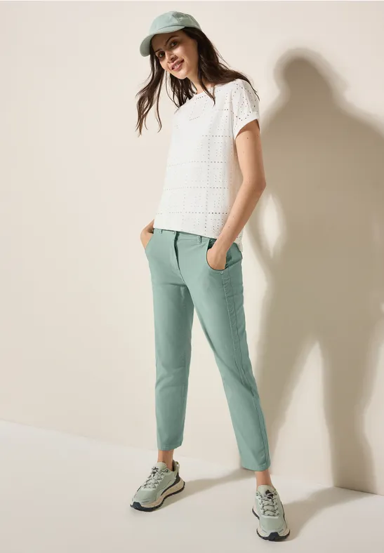 Damen Straight Leg Cropped Hose
