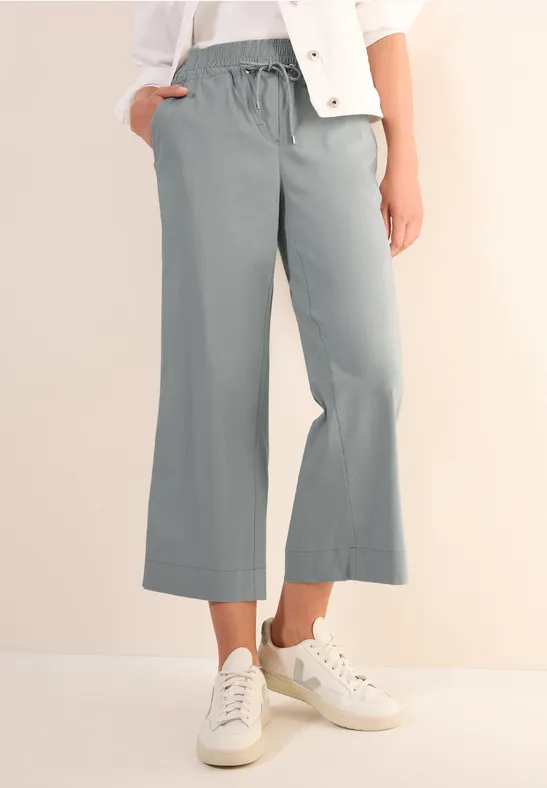 Damen 7/8 Hose mit weitem Bein