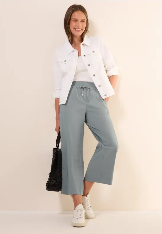 Damen 7/8 Hose mit weitem Bein
