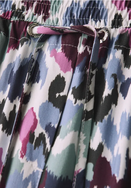 Weitbeinige, bedruckte Culottes