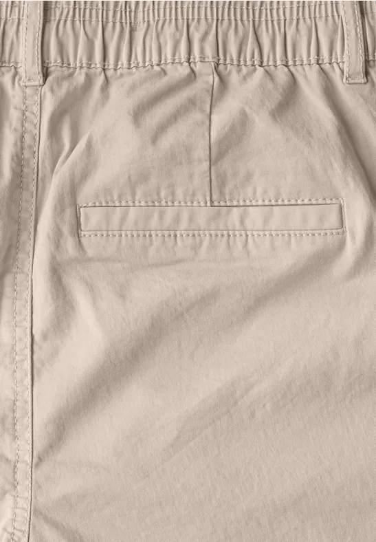 Lässige Twill Bermuda Shorts mit Kordelzug