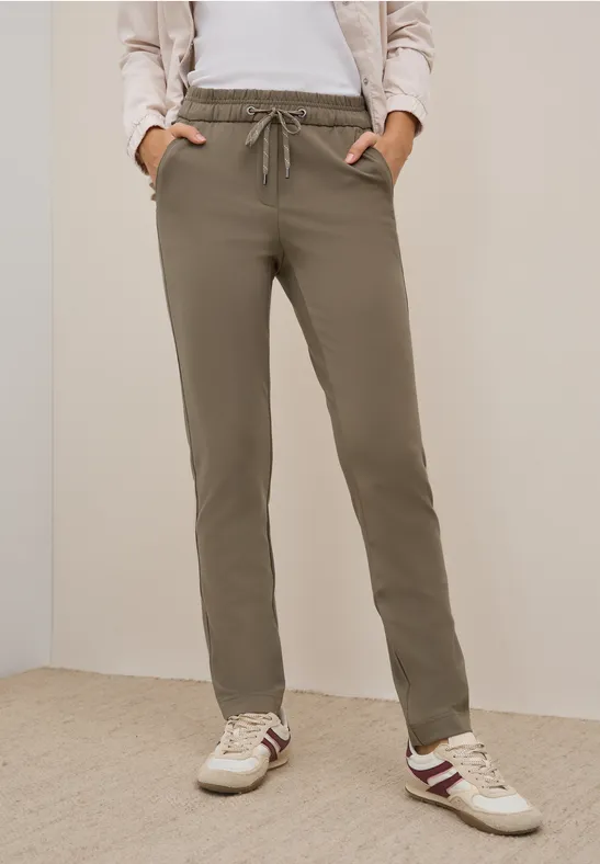 Lässige Jerseyhose mit Kordelzug
