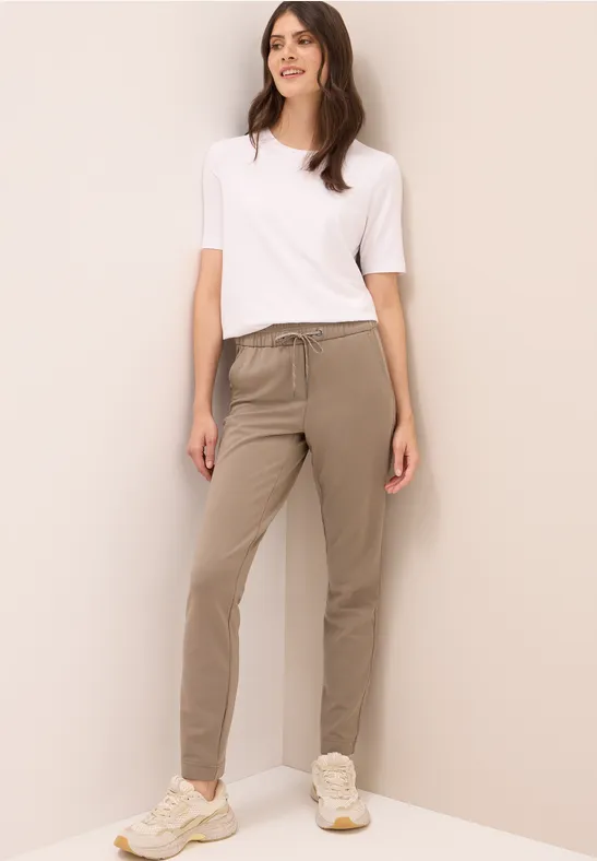 Lässige Jerseyhose mit Kordelzug