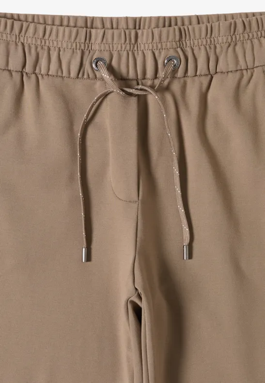Lässige Jerseyhose mit Kordelzug