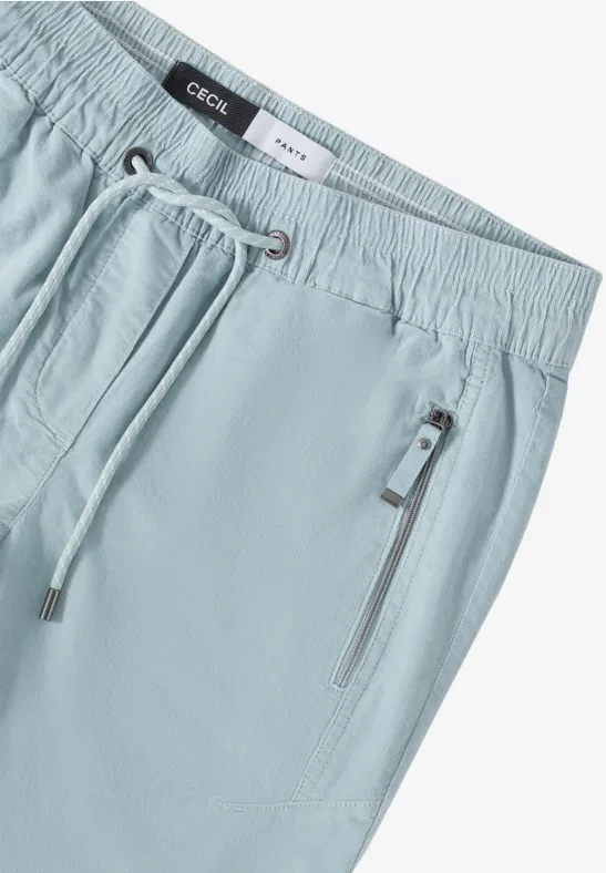 Cordhose im Casual Fit mit Reißverschlusstaschen