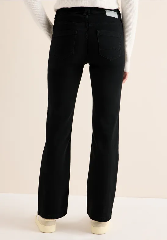 Schwarze Bootcut-Jeans für Damen